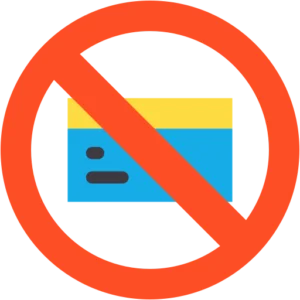 No credit card